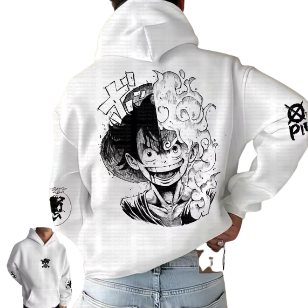 Hoodie “Luffy Gear Manga” – AKAZEN