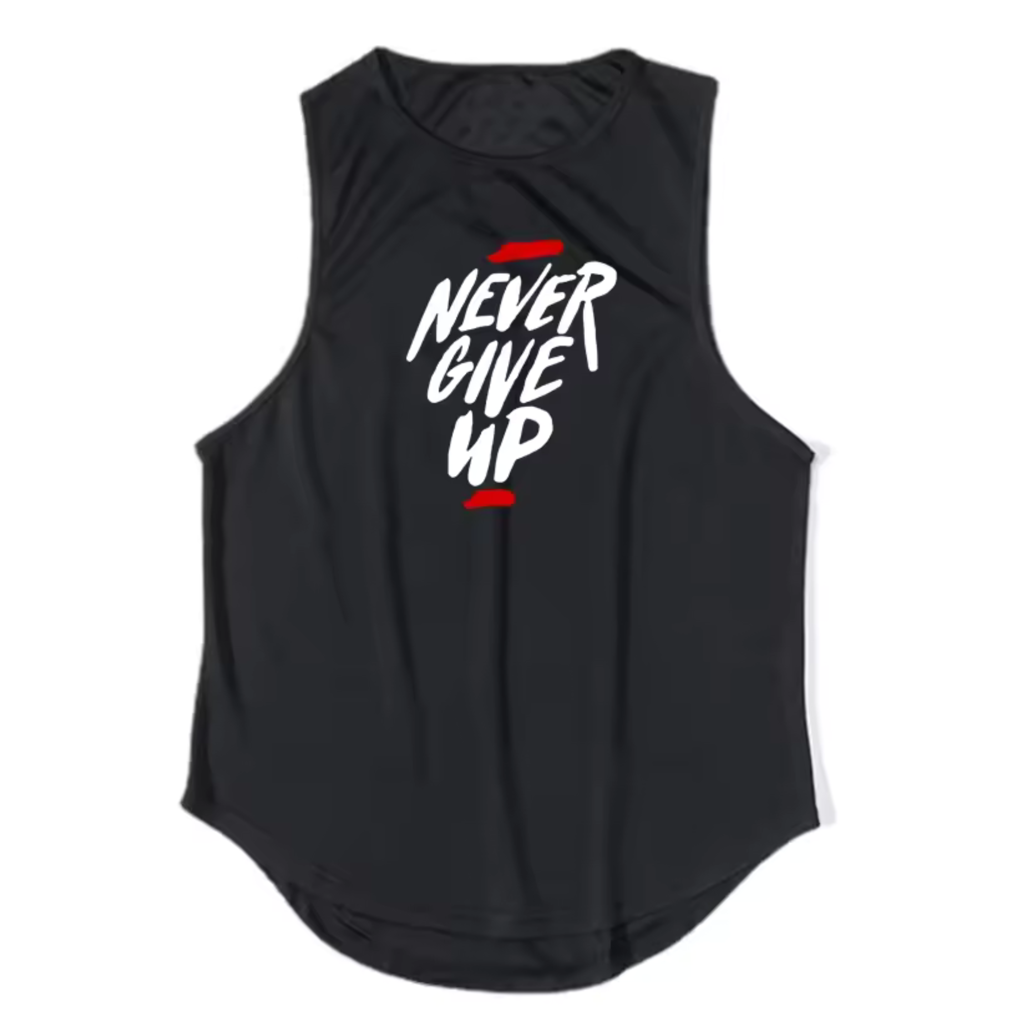Camiseta sin mangas Never Give Up – Edición Gym Motivation